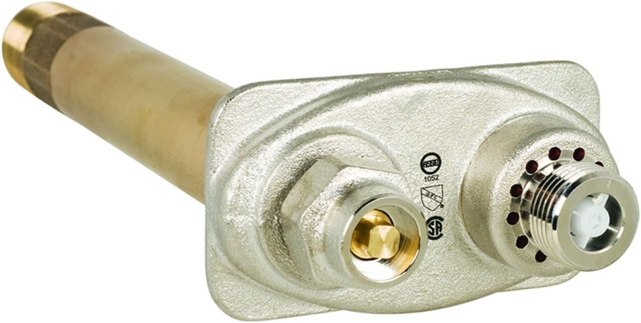 Wall hydrant freezeless outdoor faucet 14" prier products 1" mpt 3/4" fpt c63414