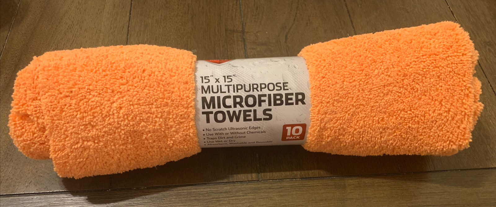 10 Pack 15x15 Multipurpose microfiber towels.No Scratch Ultrasonic Edges.