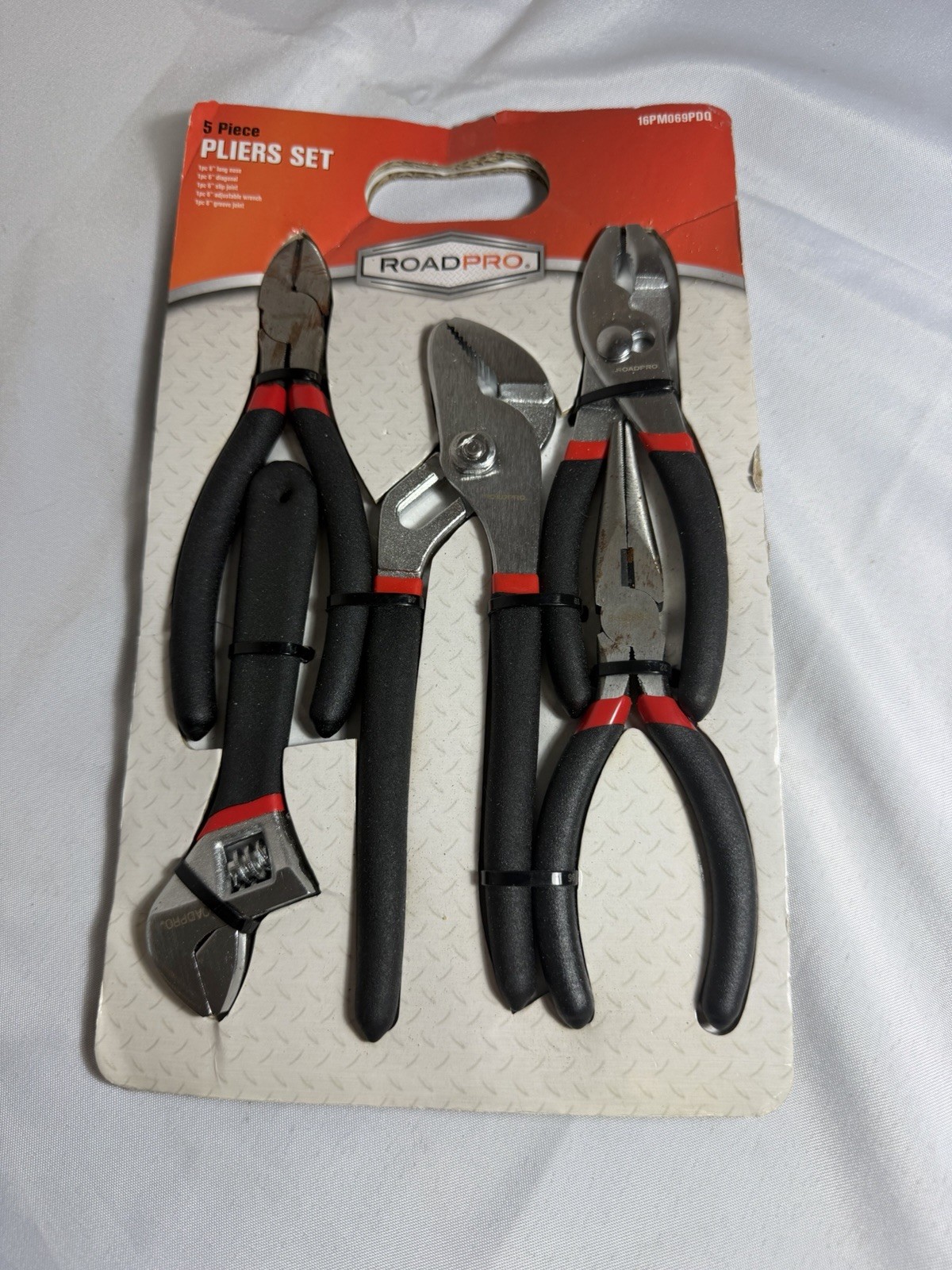 RoadPro 5 Piece Pliers Set Carbon Steel – New (Damaged Packaging)