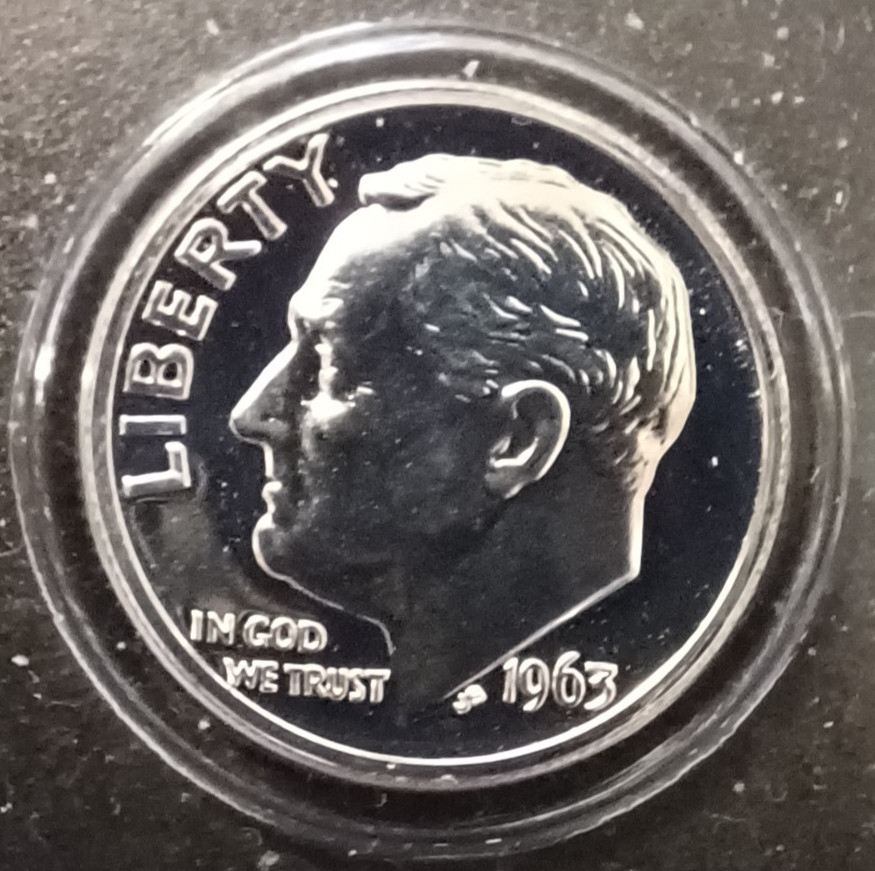 1963 United States Silver Proof Set in Hard Plastic Holder