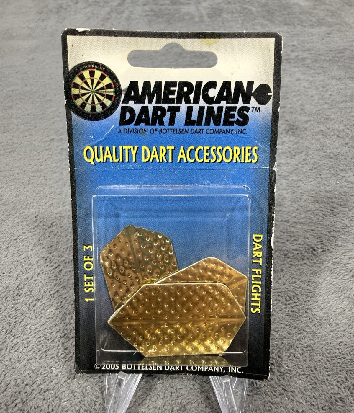 American Dart Lines Gold Dimple Dart Flights (Set of 3) FLIWB-12 New Sealed Bar