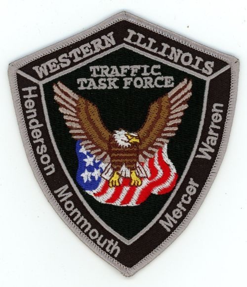 ILLINOIS IL WESTERN ILLINOIS TRAFFIC TASK FORCE SHOULDER PATCH SHERIFF POLICE
