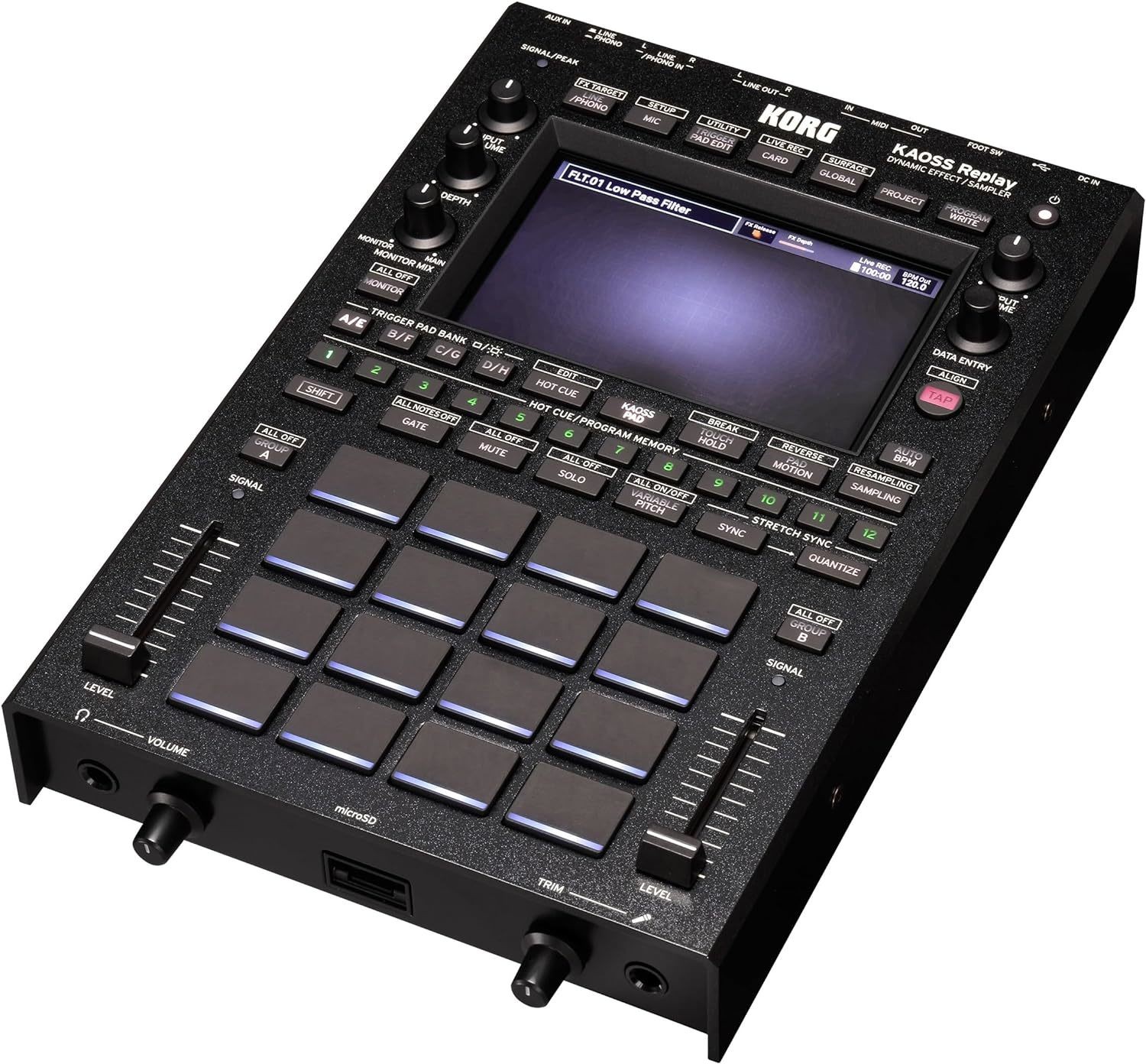 KORG All-in-One DJ Performance Tool KAOSS Replay DJ Effects Pedal/Sampler