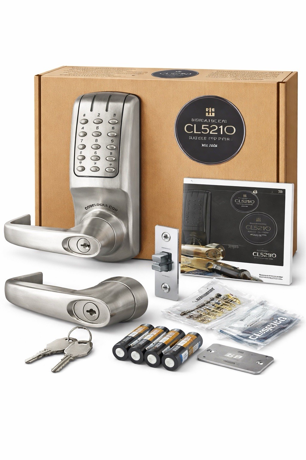 Codelocks CL5210 Electronic Keypad Deadlatch Lock Grade 2 w/ Key – Open Box