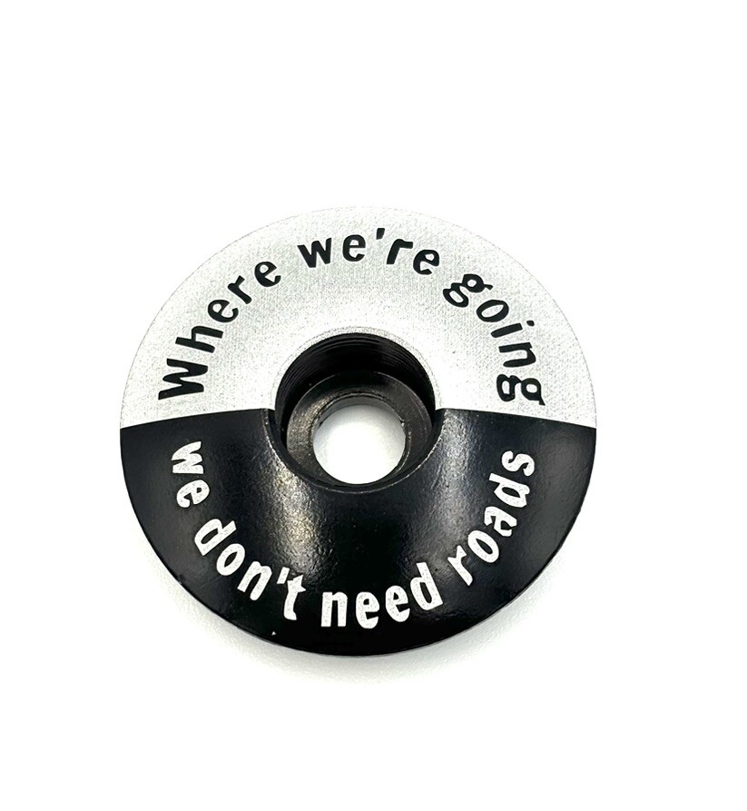 Where we’re going, we don’t need roads - Threadless Bicycle Headset Stem Cap top