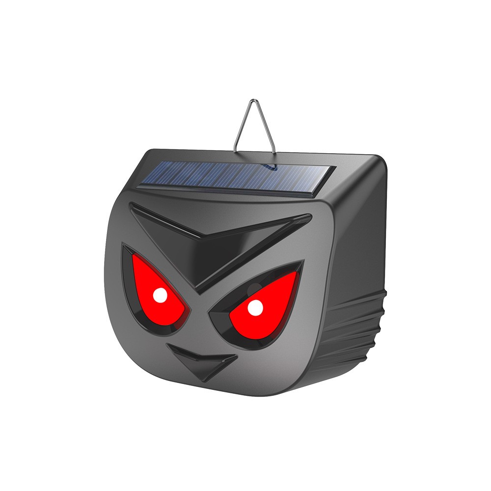 Solar Wild Boar Scarer: Ultrasonic Loud Alarm + Nighttime Flash for Farm/Garden