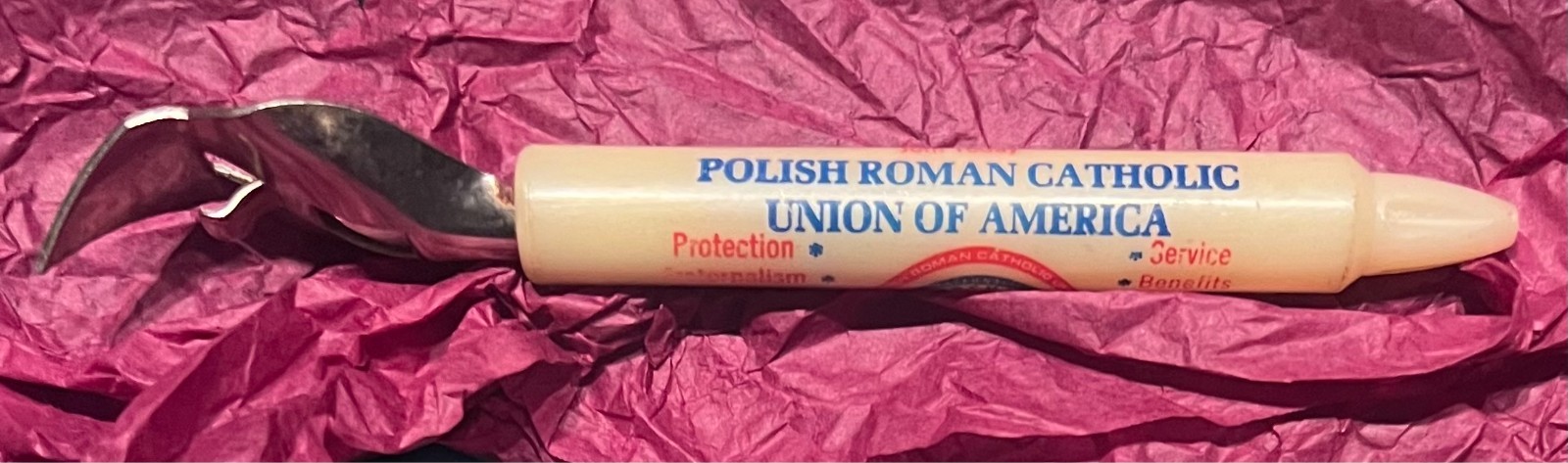 Vintage Bottle Opener Polish Roman Catholic Advertising