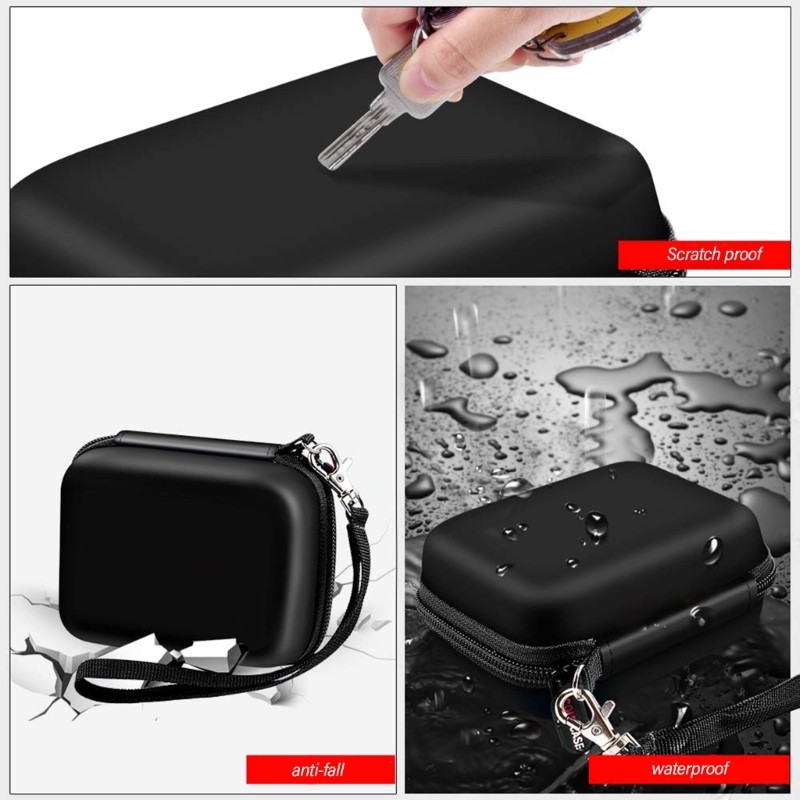 Travel Friendly Camera Case Organizers Portable Storage Box Handle Strap