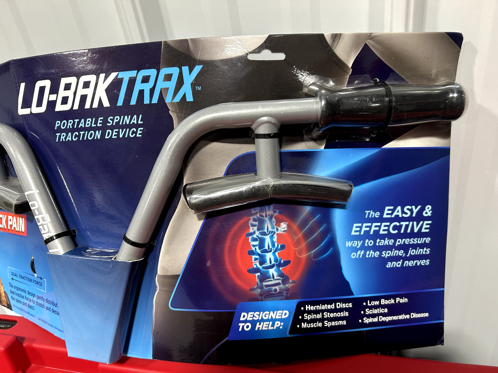 Lo-Bak TRAX Portable Spinal Traction Device FDA Cleared Sciatica HernDisk Relief