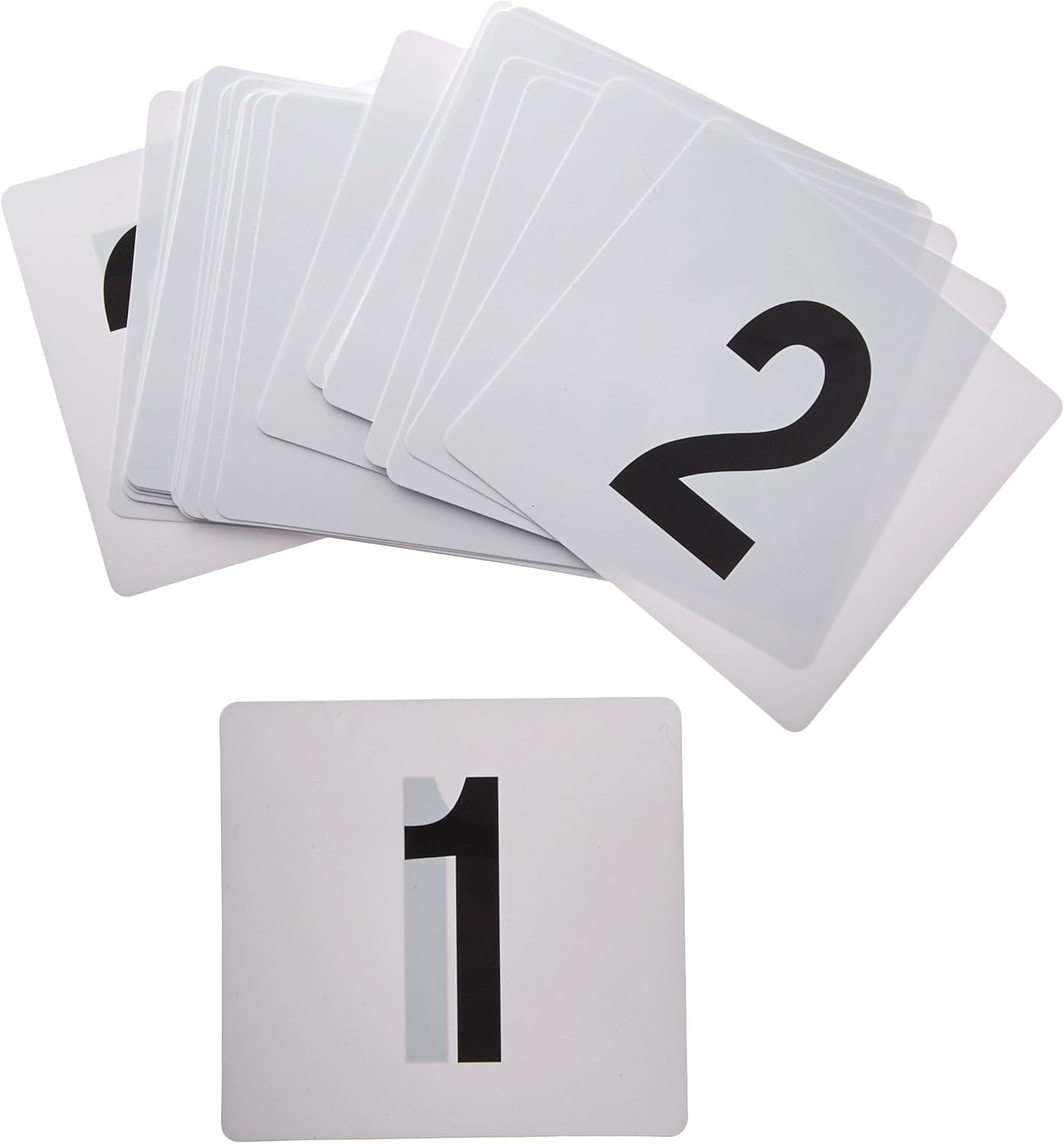 Table Numbers, 1-25, 4" X 3-3/4", Plastic