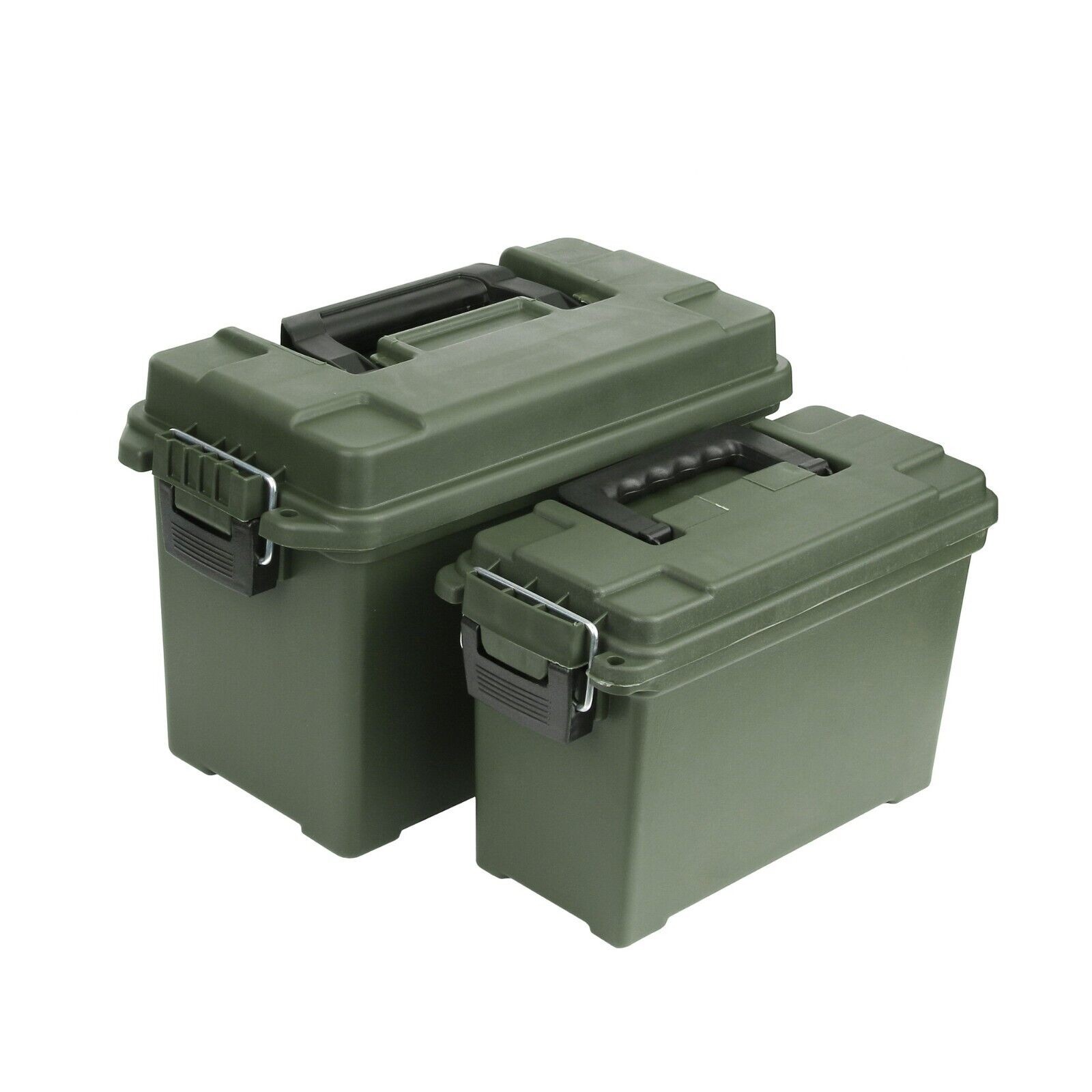 2x Plastic Ammo Box - Lockable Tool Box, Waterproof