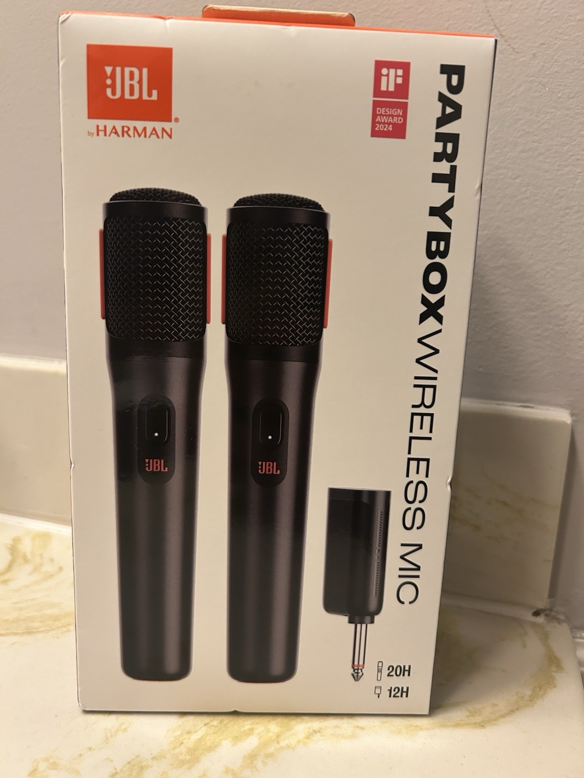 JBL PartyBox Wireless Mic Pair of Digital Wireless Microphones for All Party Box