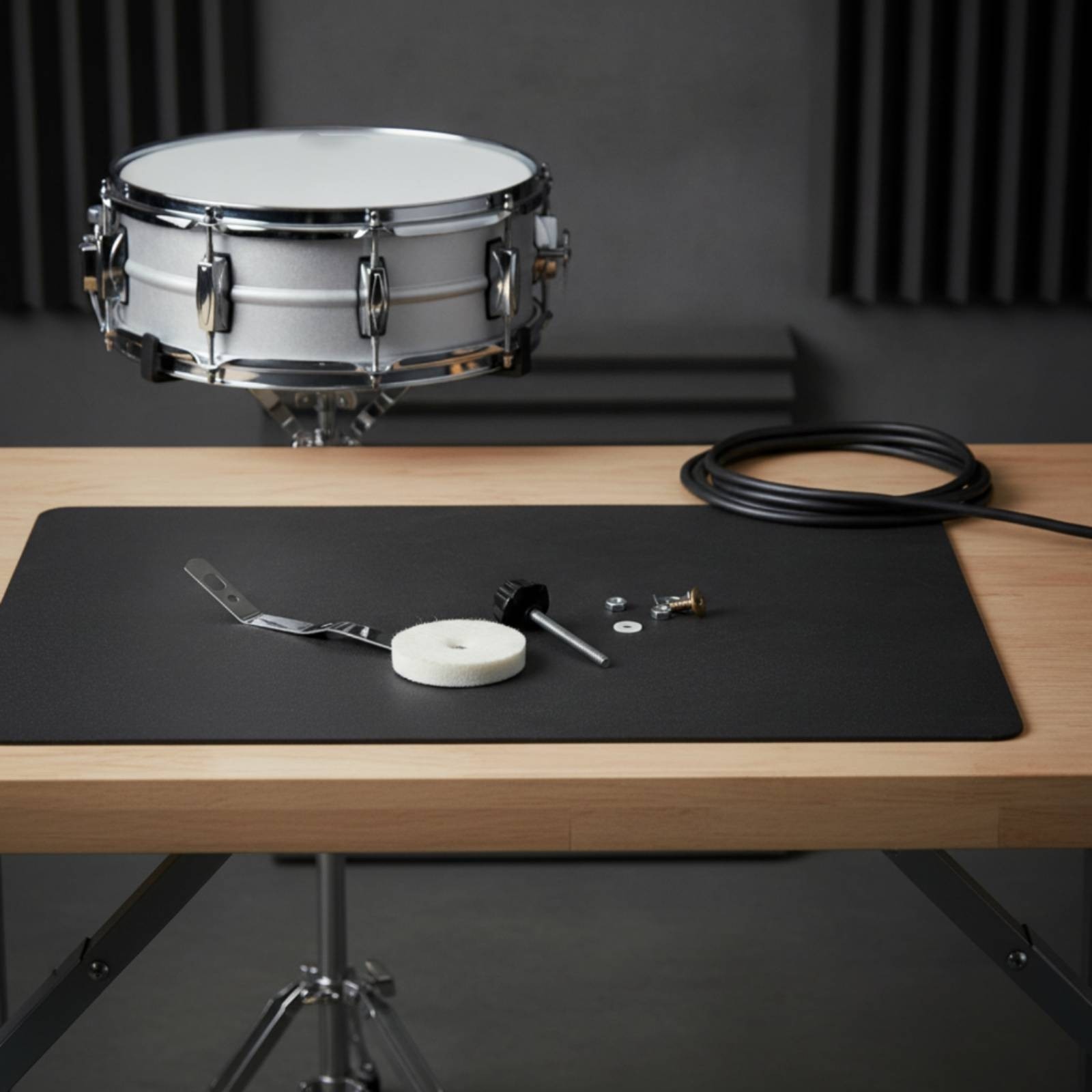 Drum Dampener with Felt Pad Adjustable Drum Dampener with Clamp Volume Control