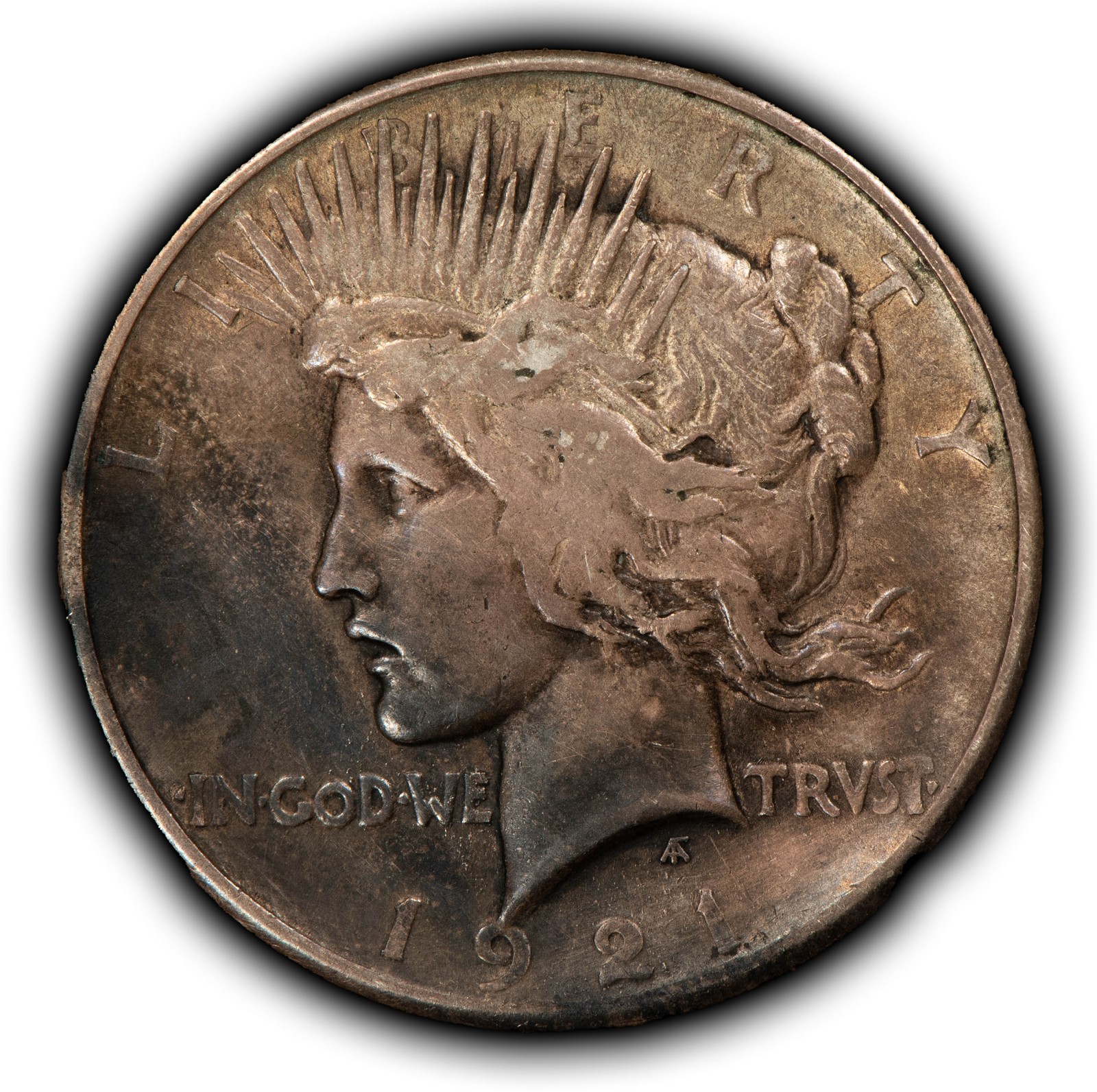 1921 $1 Silver Peace Dollar - High Relief Key Date - SKU-B5527