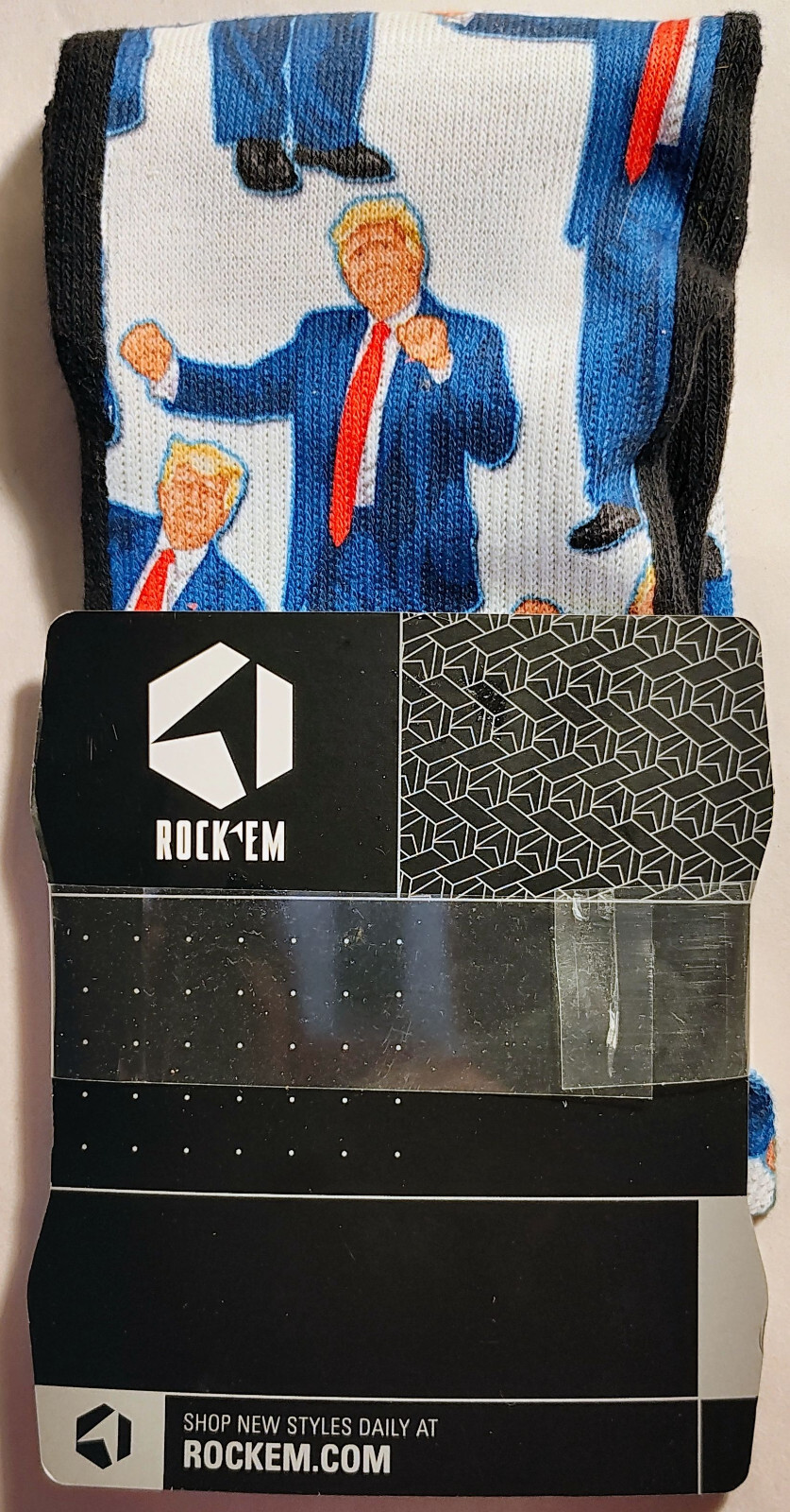 NEW Rock'Em President Donald Trump Dance Socks 2024 MAGA Rally YMCA Rockem RARE