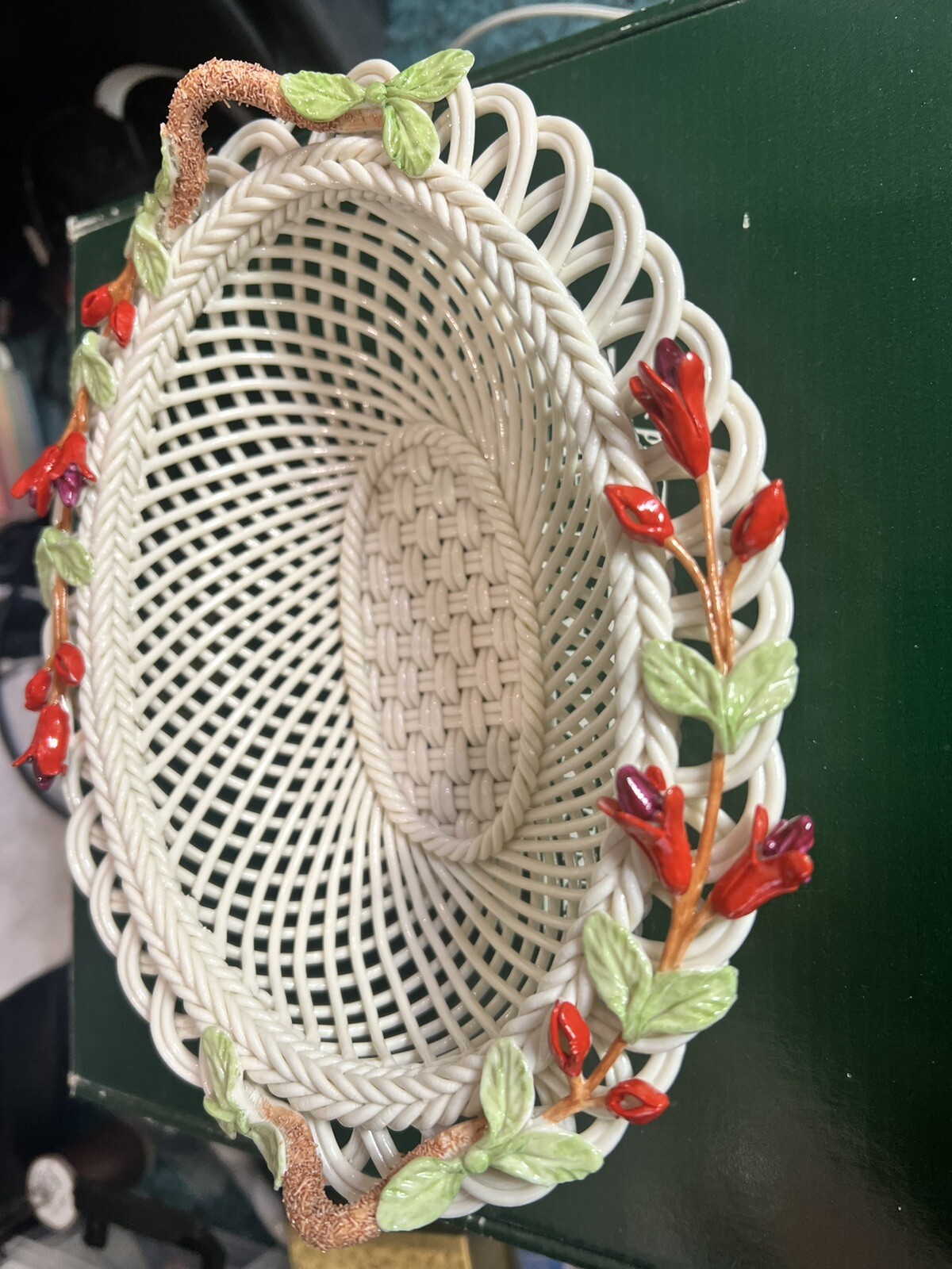 Belles Irish Basket Weave Oval 8” Bowl