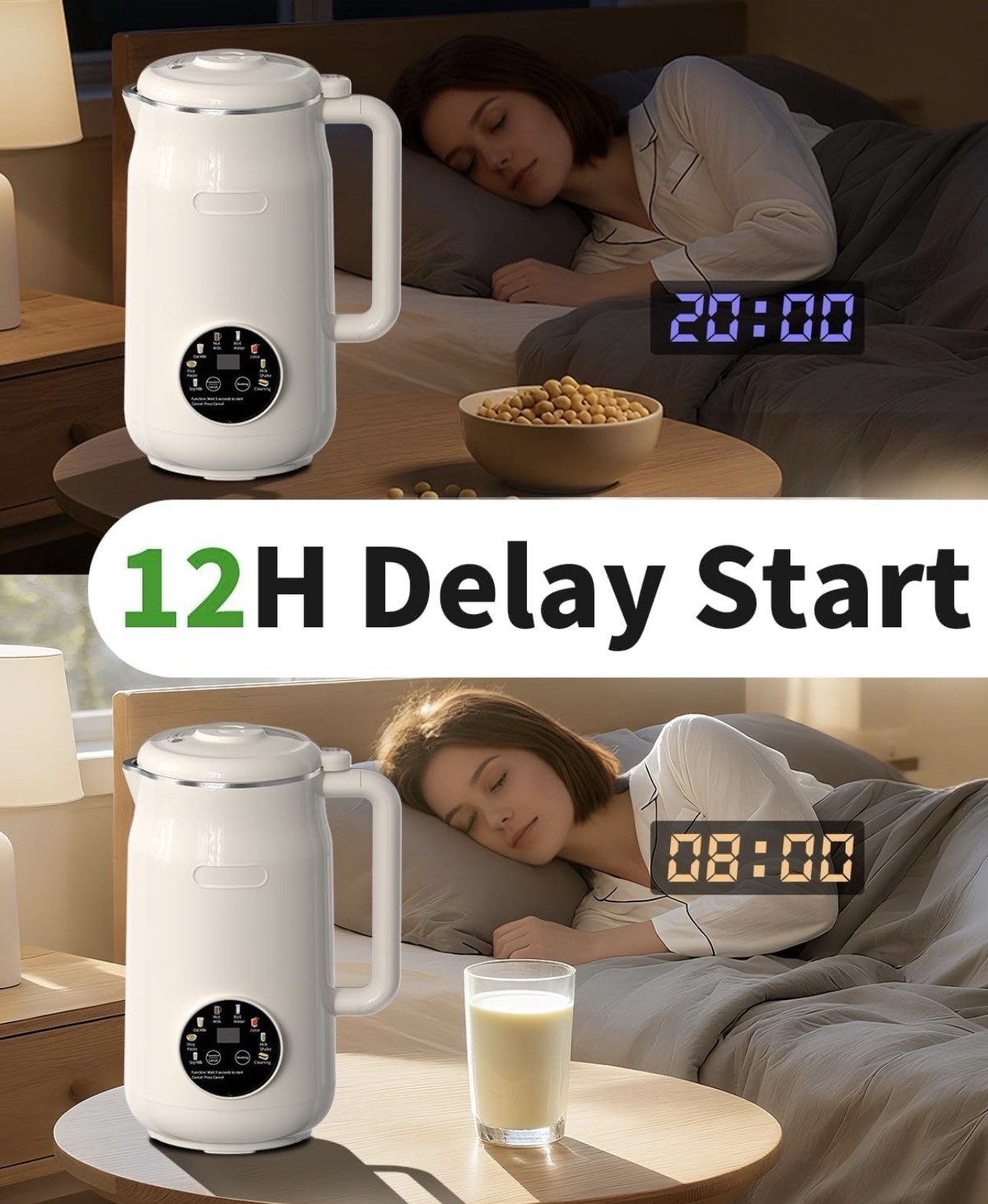 Peteme 8 In 1 Nut Milk Maker Machine 50 Oz Automatic Soy Milk Maker Open Box