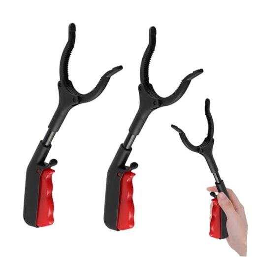 2 Pcs Short Grabber Reacher Tool,Small Grabber Reacher Tool Non-Slip Ergonomic
