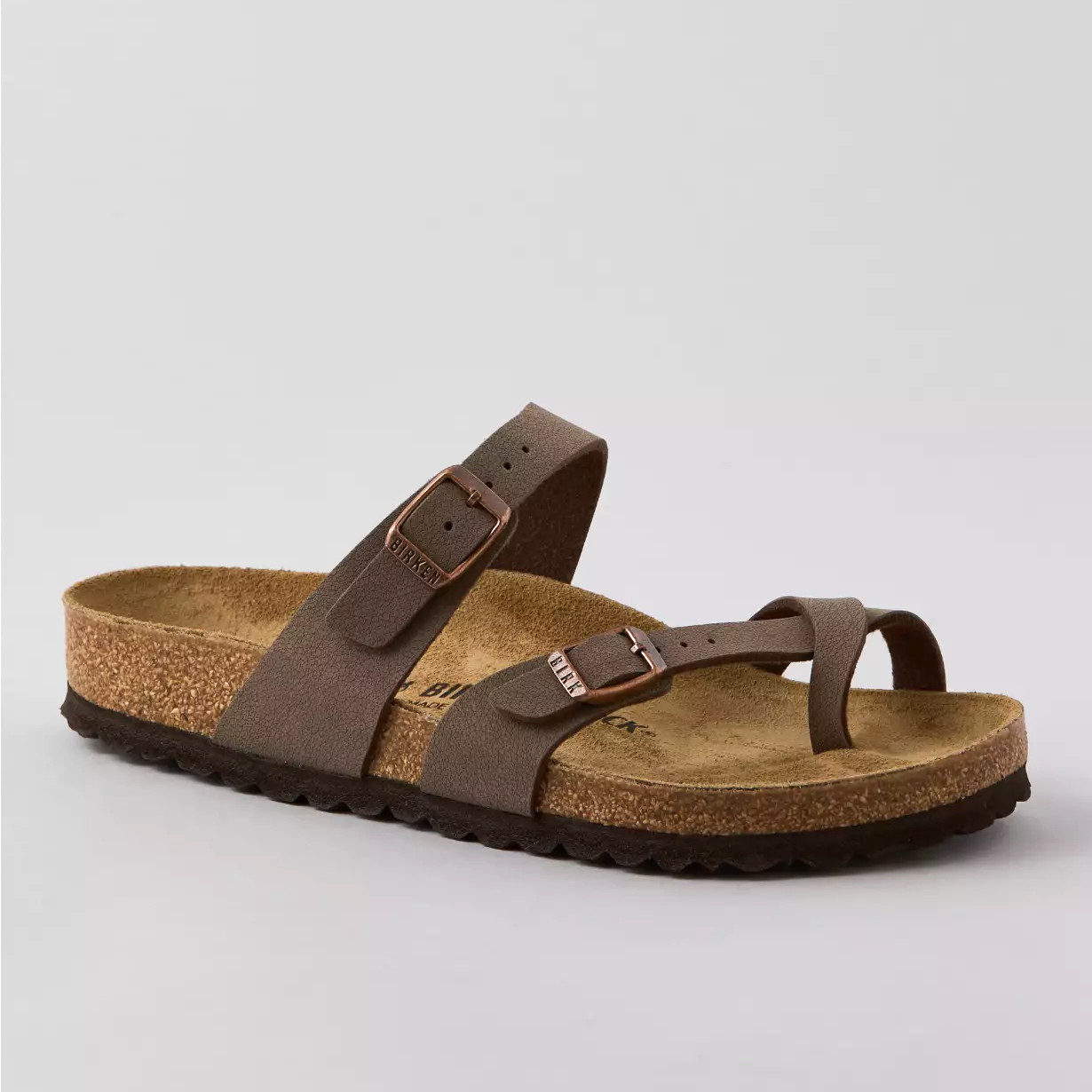 Birkenstock Mayari Mocha Birkibuc Women's Regular Toe Loop Sandals