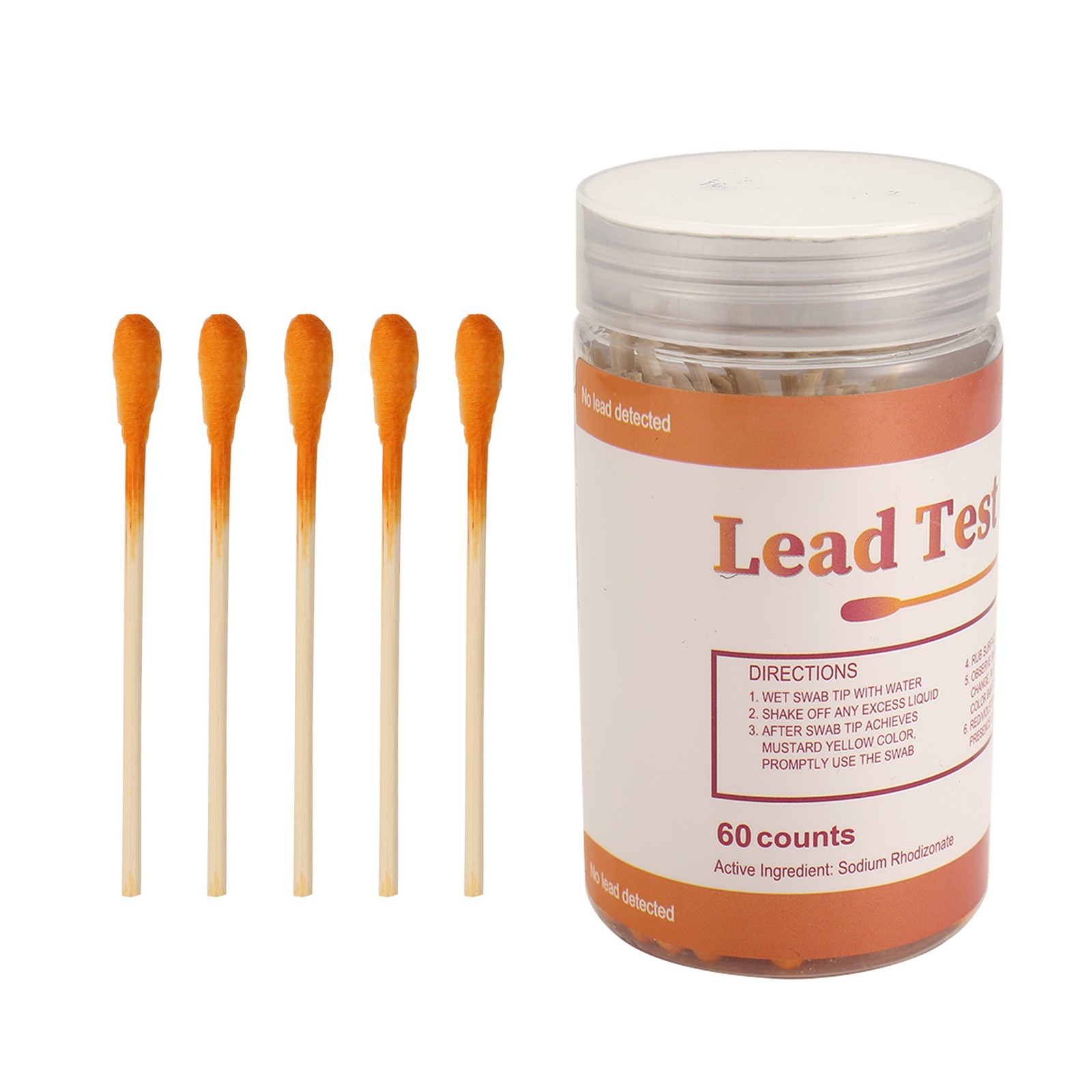 Lead Paint Test Swabs Kit: 60 Pcs Lead Test Kit Swabs, Home Lead Test Kit,4216