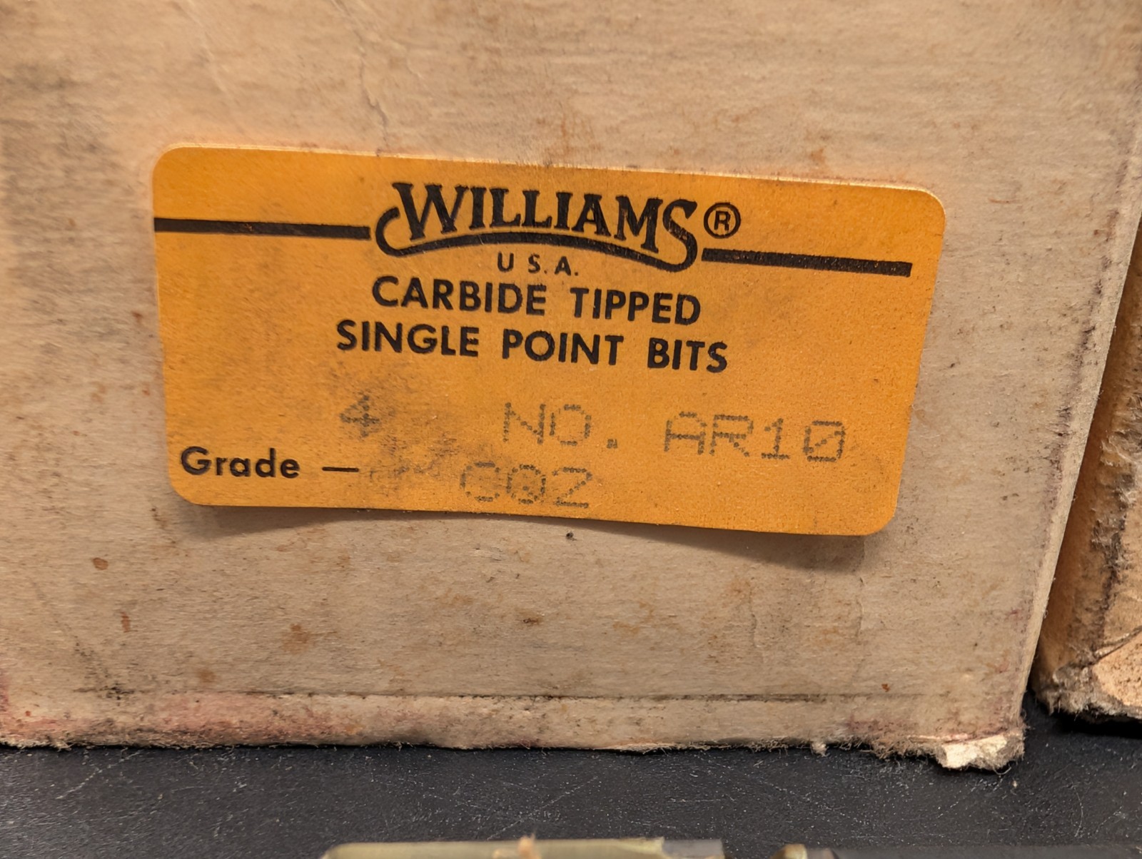 TRW Williams AR-10 Grade CQ2 Carbide Tip Single Point Bits 8 Piece Lot NOS