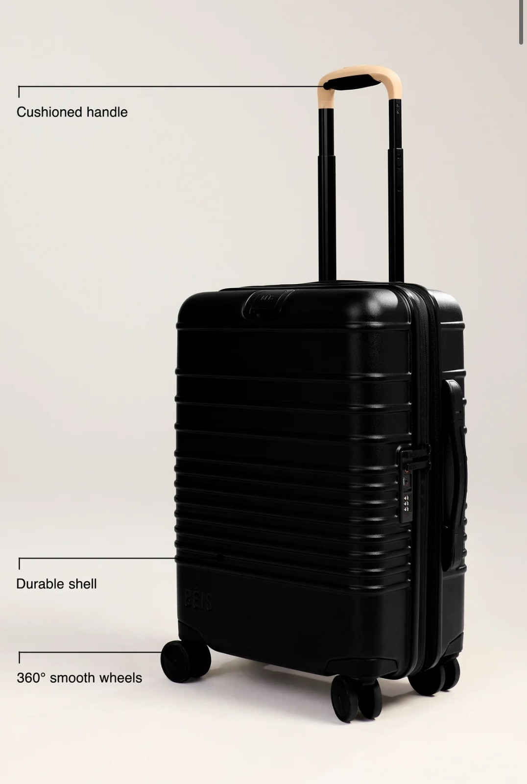 Beis the Carry-On Roller in Black SEALED