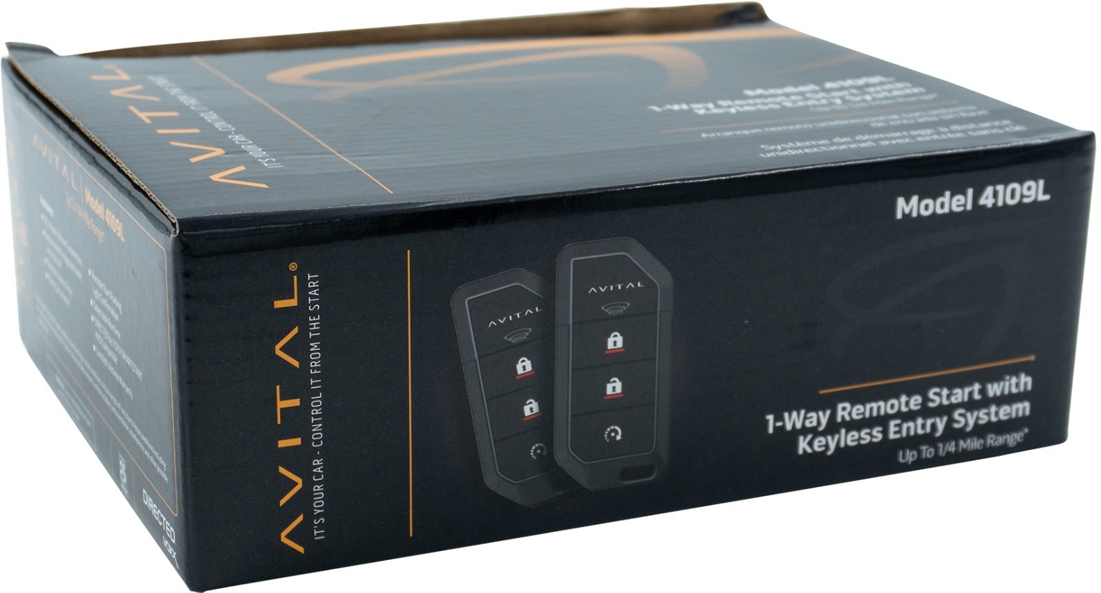 Avital 4109L 1-Way Vehicle Remote Start System with Keyless Entry