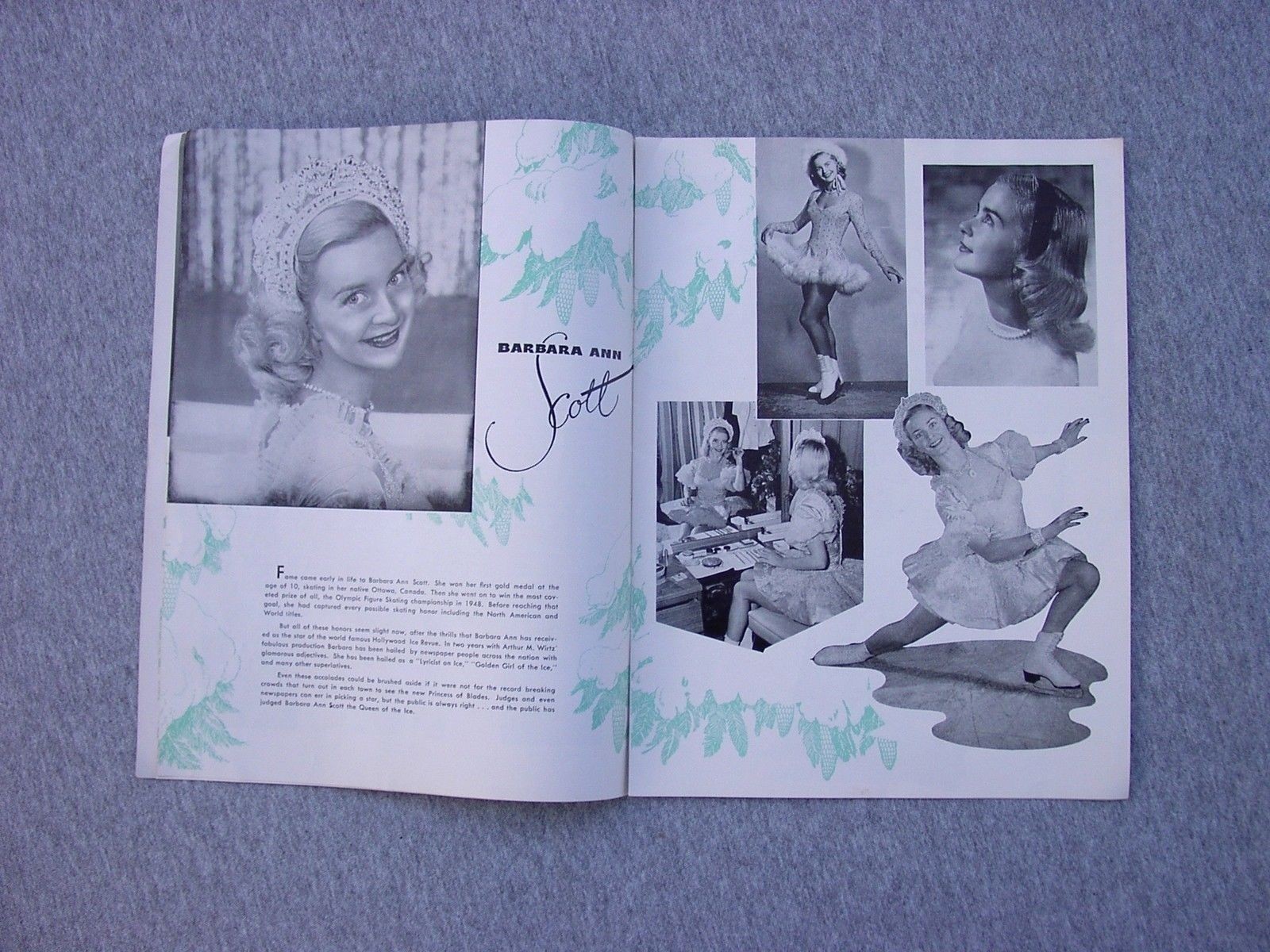 1954 Hollywood Ice Revue Arthur Wirtz 19th Annual Barbara Ann Scott Skating