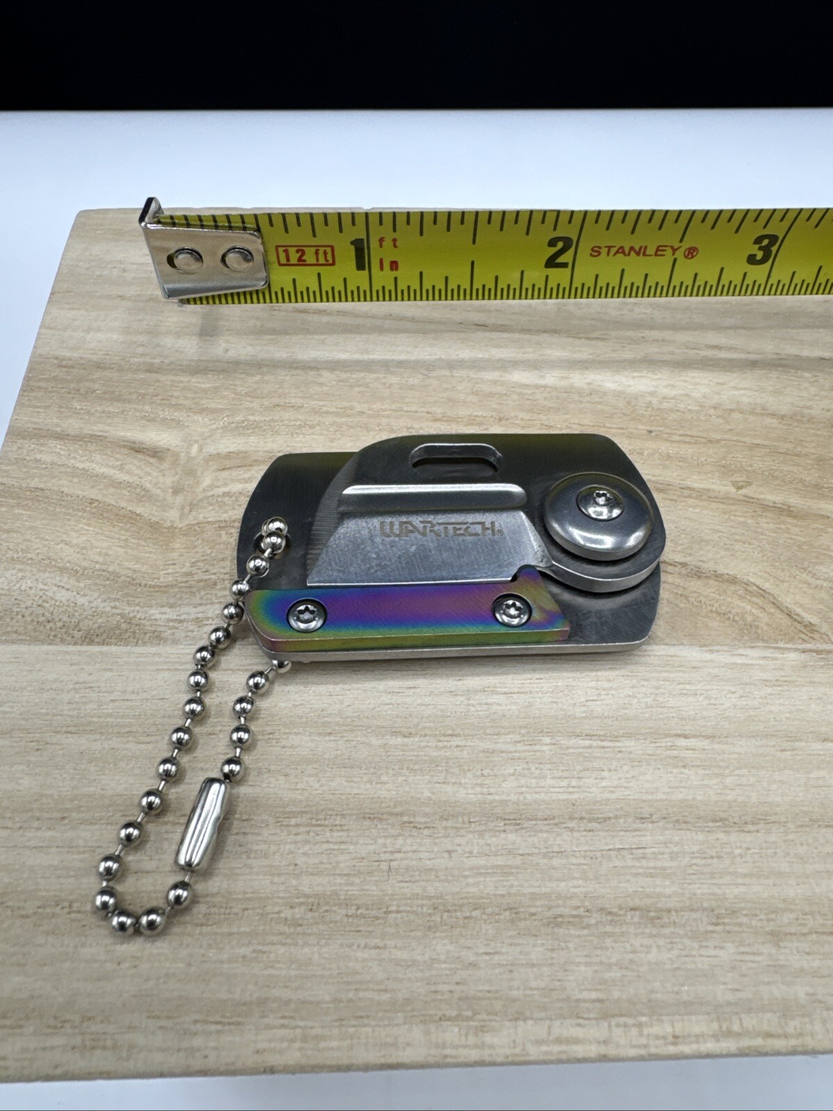 Wartech Mini Folding Keychain Knife Dogtag HWT235RB