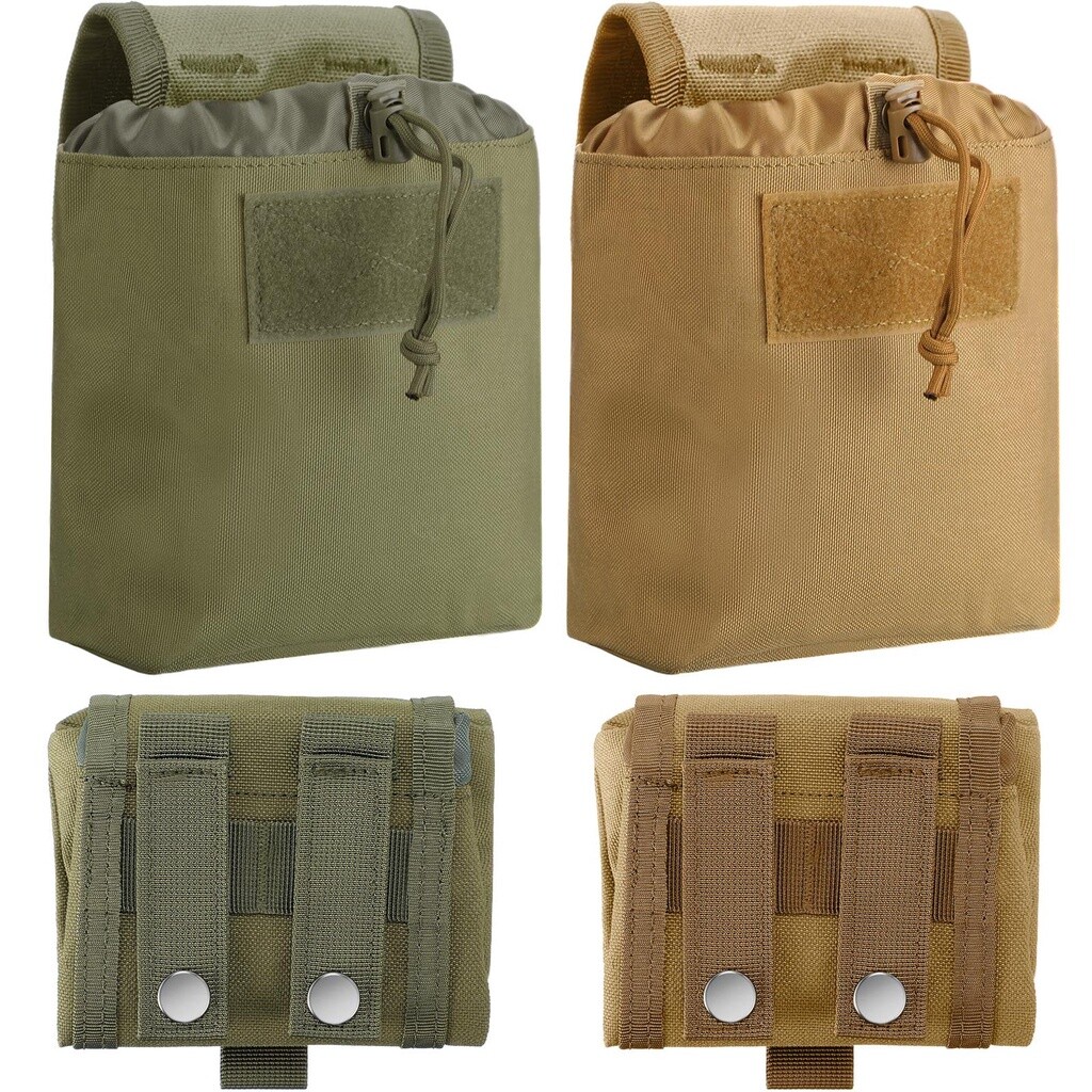 Foldable Drawstring Molle Pouch 1000D EDC Tool Bag Elastic Waist Pack