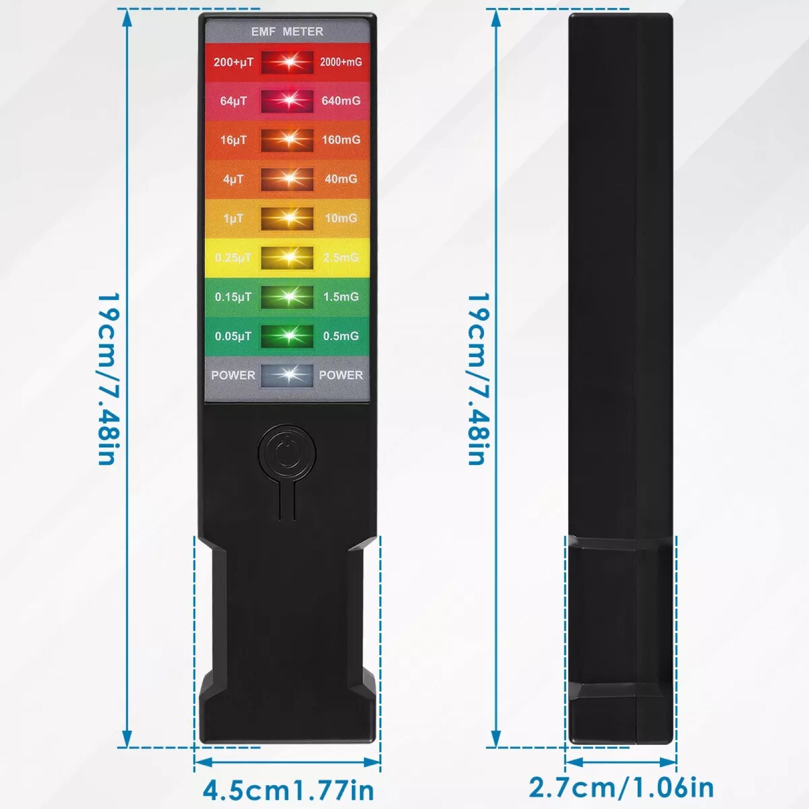 Portable Handheld High Sensitivity Electromagnetic Field Radiation Detector Tool
