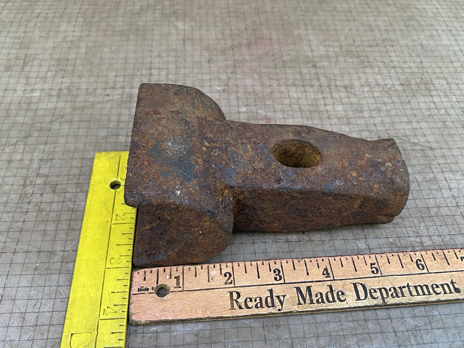 Vintage Atha ? #38 Hammer HEAD 4-1/2 lbs. Blacksmith Anvil Forge Old Rusty Tool
