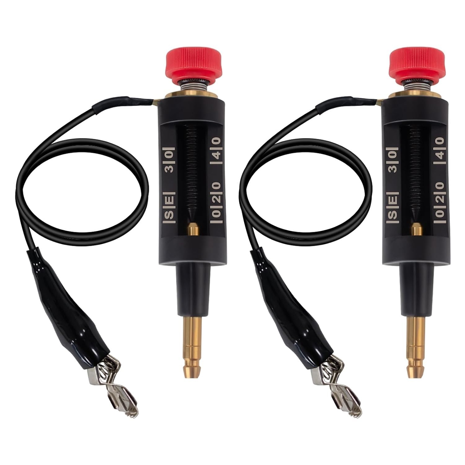 Compact 2 PCS Spark Tester with Metal Connectors for Accurate Engine Diagnostics