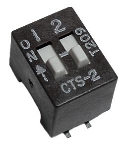 204-2ST CTS CORPORATION SMT DIP SWITCHES UL 94 V-0 PLASTIC (75/PK)