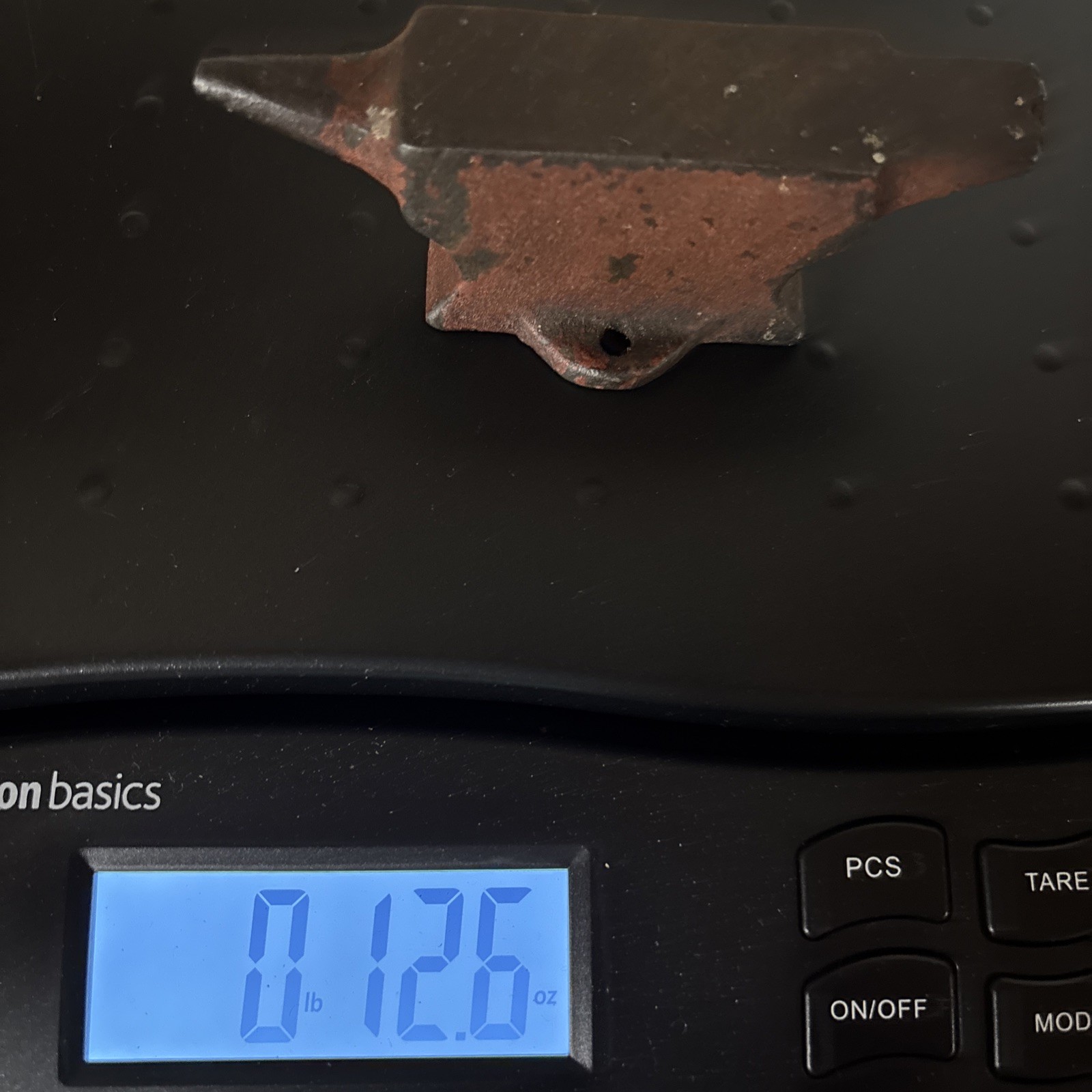 Vintage Red Small Cast Iron Anvil