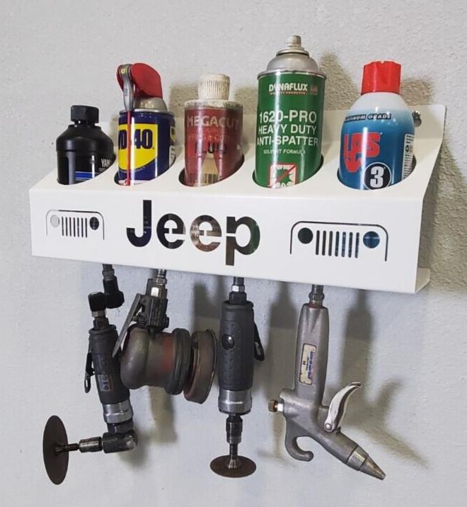 Jeep Aerosol Can Holder - Wall Organizer - Garage - Trailer - Air Tool
