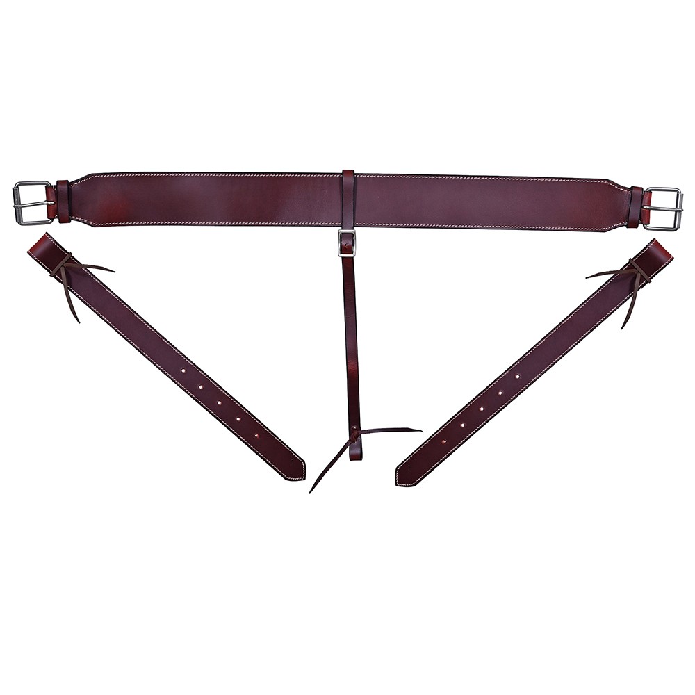 HILASON Western Horse Genuine Leather Girth Cinch Dark Brown