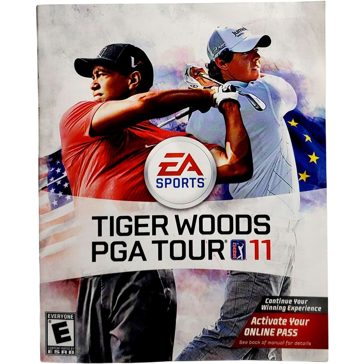 (Manual Only) Tiger Woods PGA Tour 11 - Sony Playstation 3 Excellent Original
