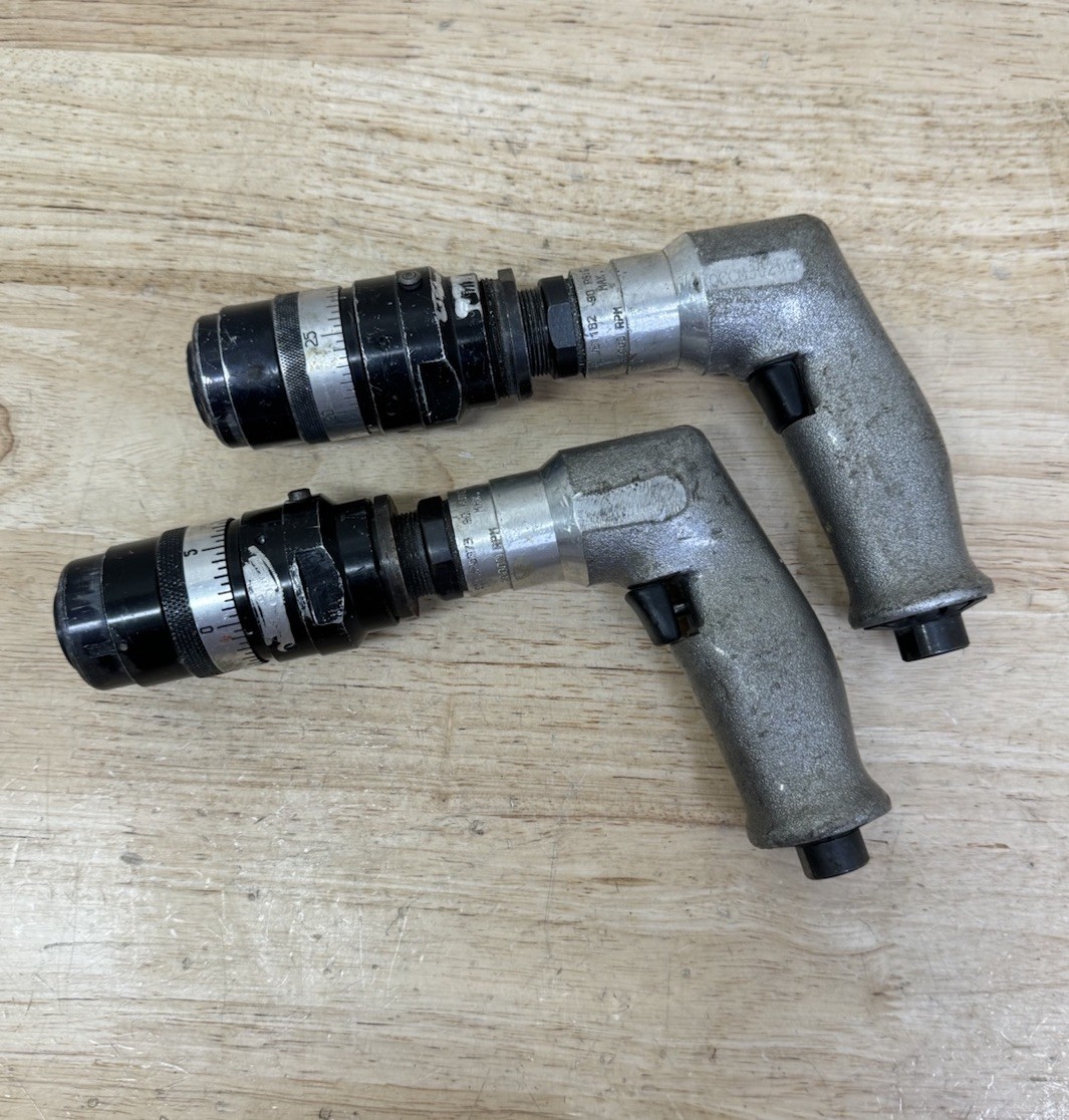 2X DOTCO 15CFS60-95 PNEUMATIC RIVET SHAVER AIRCRAFT TOOL 29,000 RPM Parts