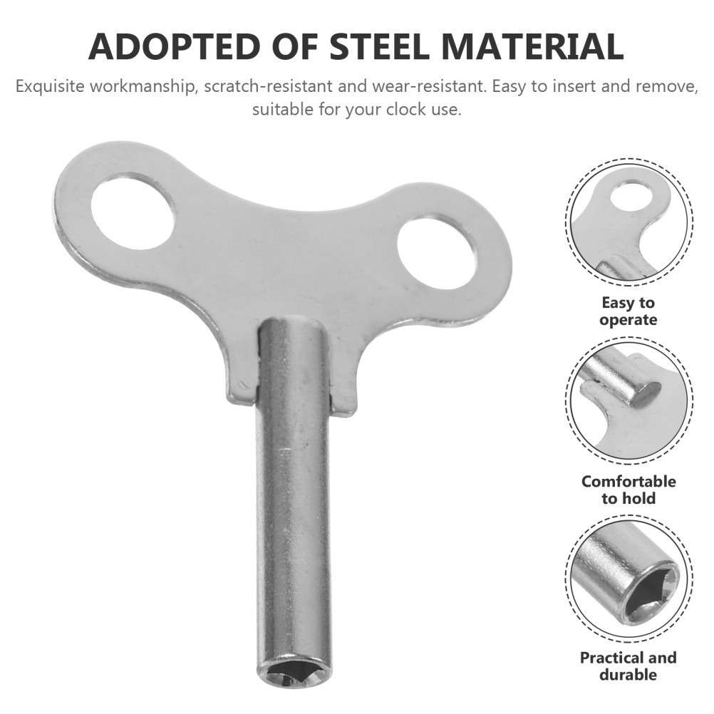 Steel Clock Winding Key Multi Functional Clock Repairing Tool Kit