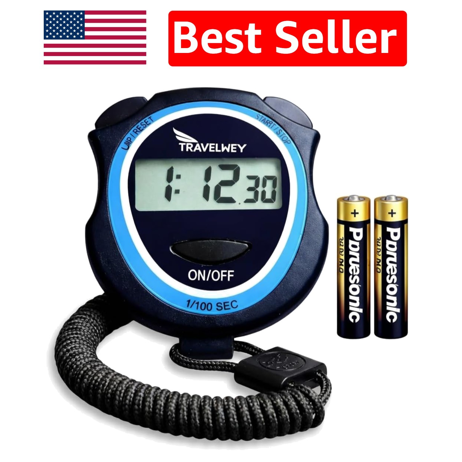 Instant Use Silent Stopwatch Timer - Ideal for Classroom & Sports Activities