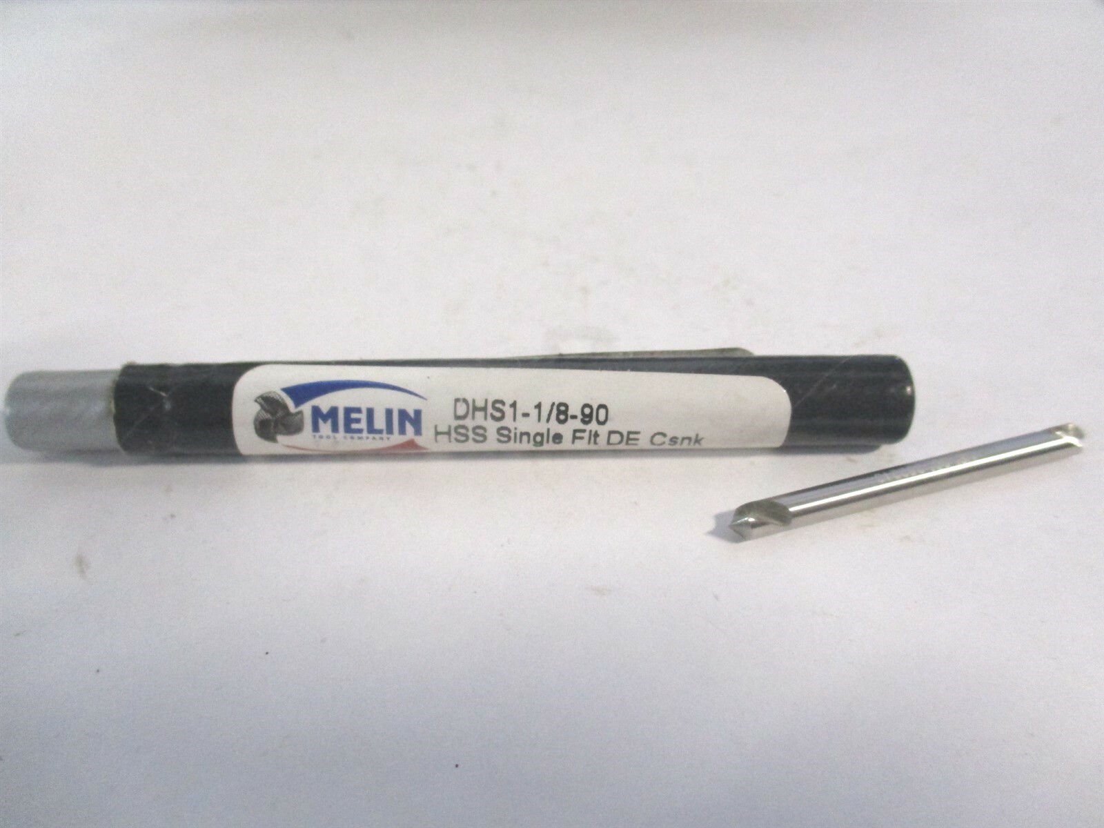 Melin Tool (18250) 1/8" x 1/8" x 1/8" x 1" OAL HSS DE Straight Shank Countersink