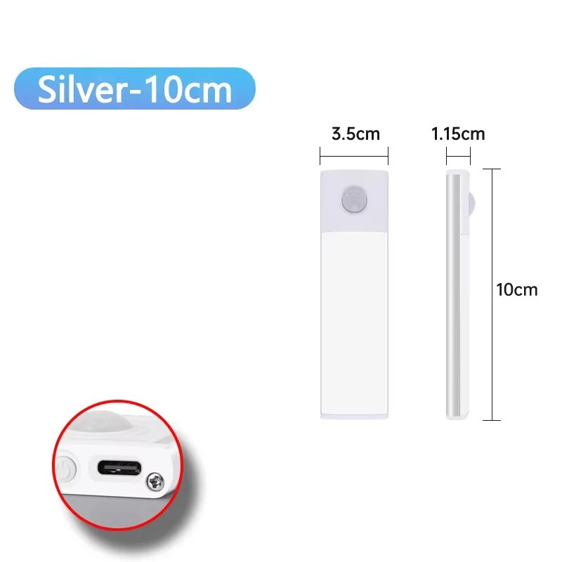 LED Cabinet Light USB Type-C Rechargeable Motion Sensor Led Lamp for Kitchen War