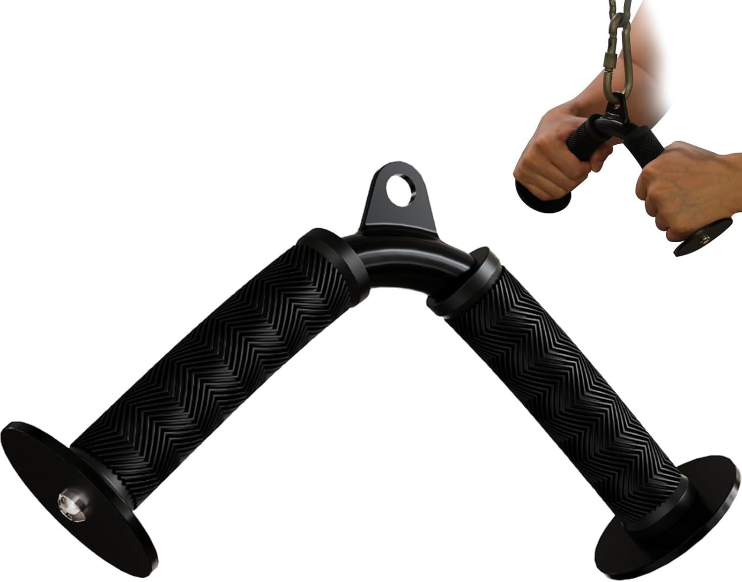 Tricep V Bar Cable Attachment, Tricep Pull Down Attachment for Home Gym Equip...