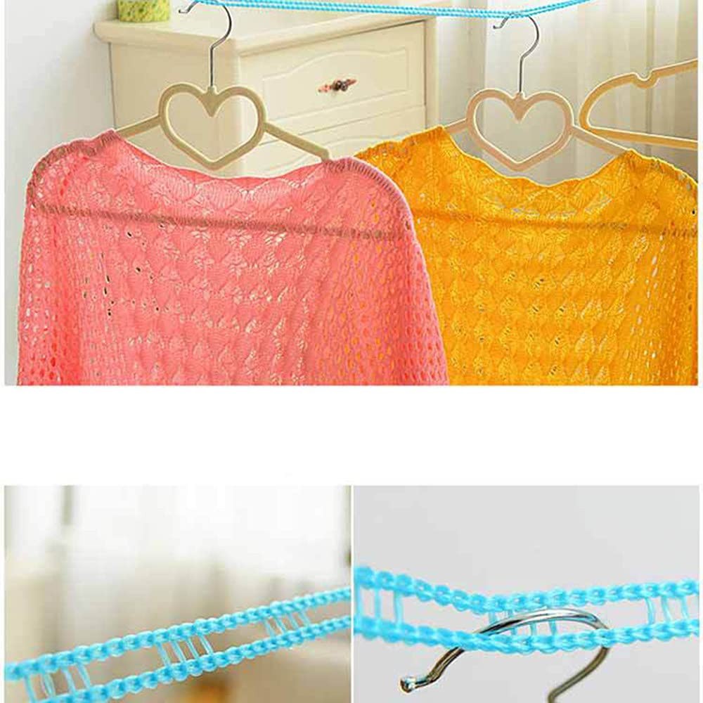 3 Pack Windproof Clothesline Adjustable Clothes Drying Rope Laundry Line