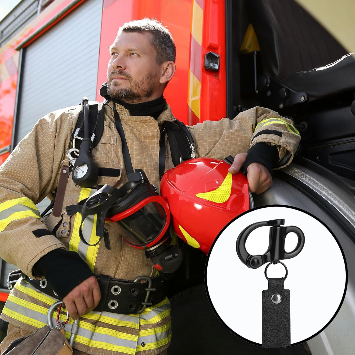 2 Pcs SCBA Mask Quick Release Clip Shackle, Firefighter Accessories, Quick Relea
