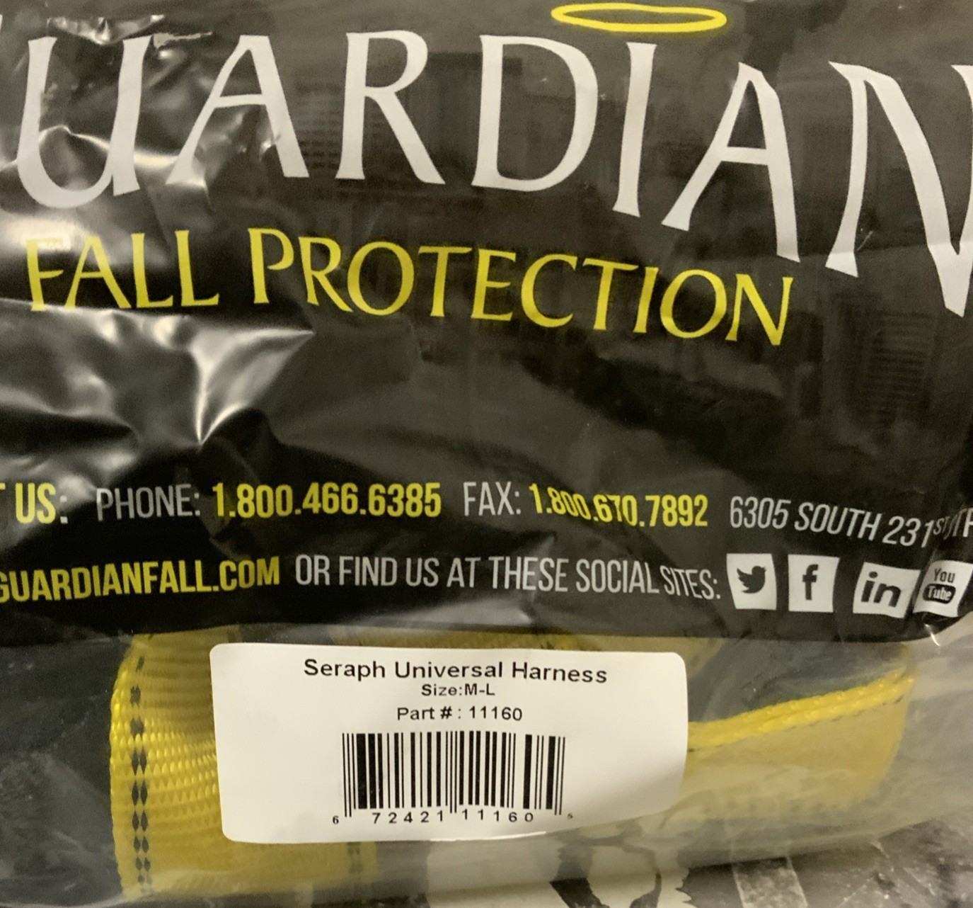 ➿Guardian 11160 SERAPH Full-body Harness Medium-Large 🆕 No Box