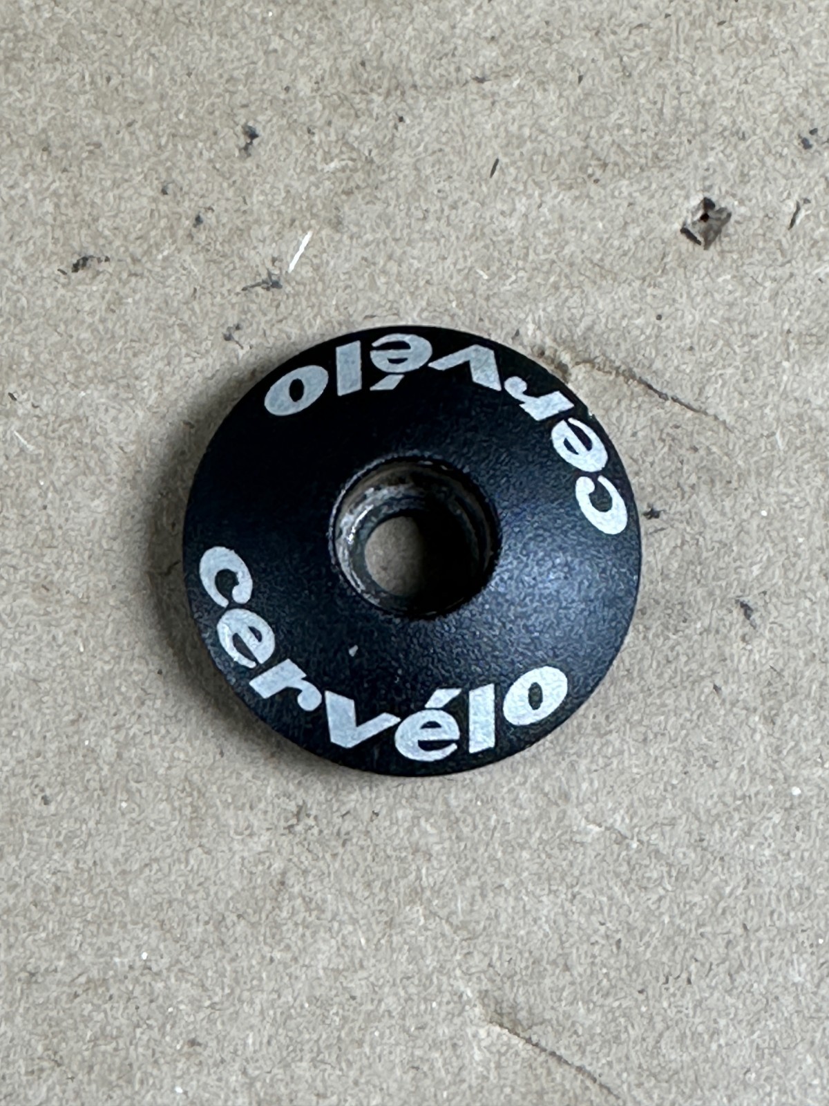 Cervelo 1 1/8 Threadless Headset Top Cap Matte Black