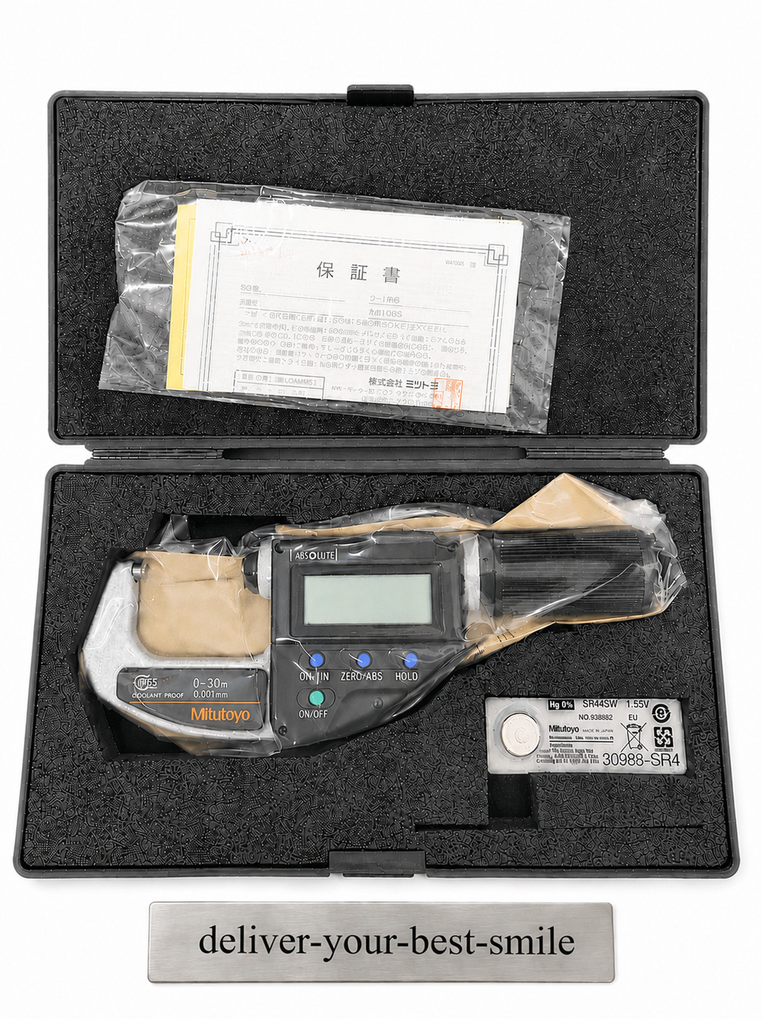 Mitutoyo MDQ-30MX 293-666-20 Quickmike Digital Micrometer 0-30mm New From Japan