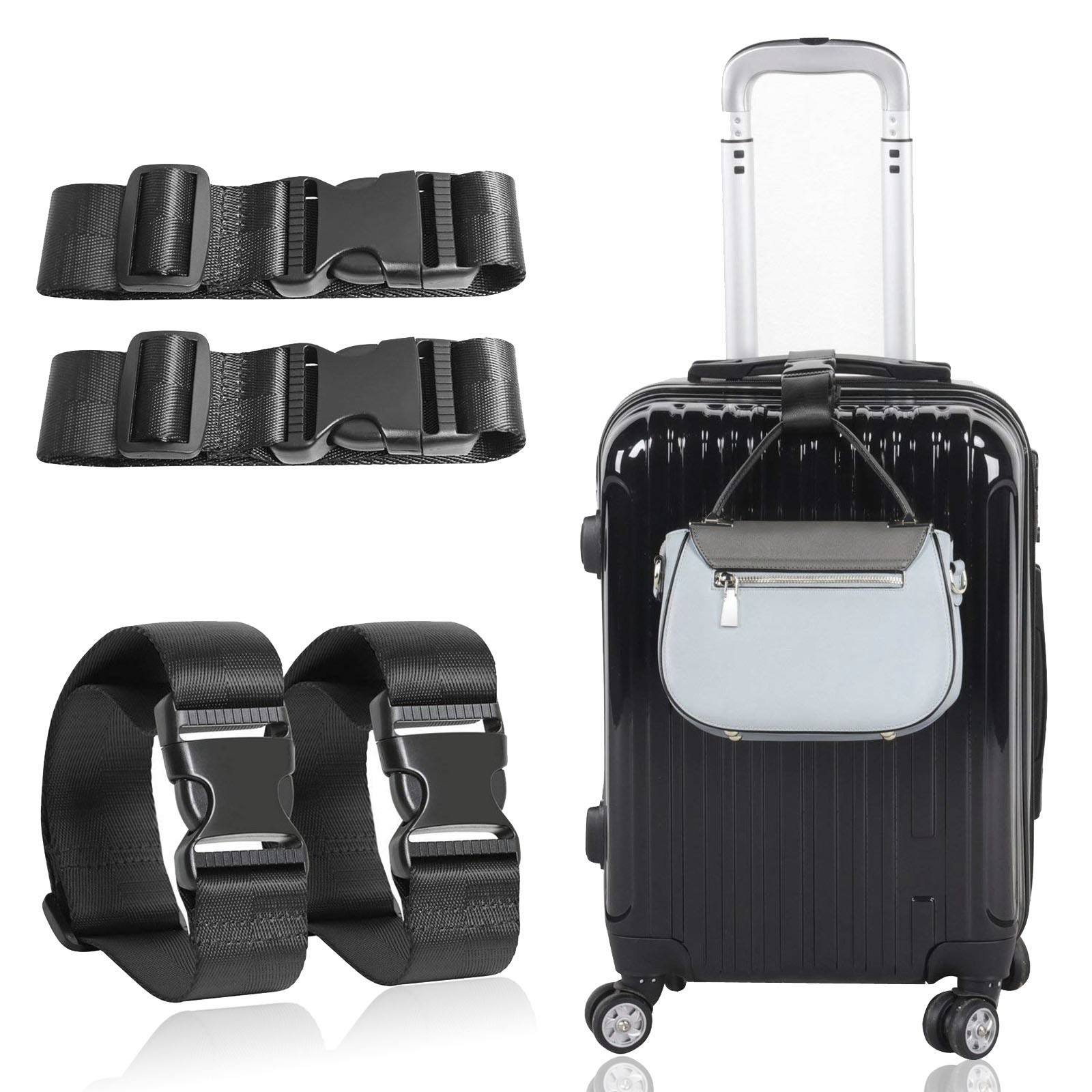 Add A Bag Luggage Strap for Business Travel Carry On Hands Free